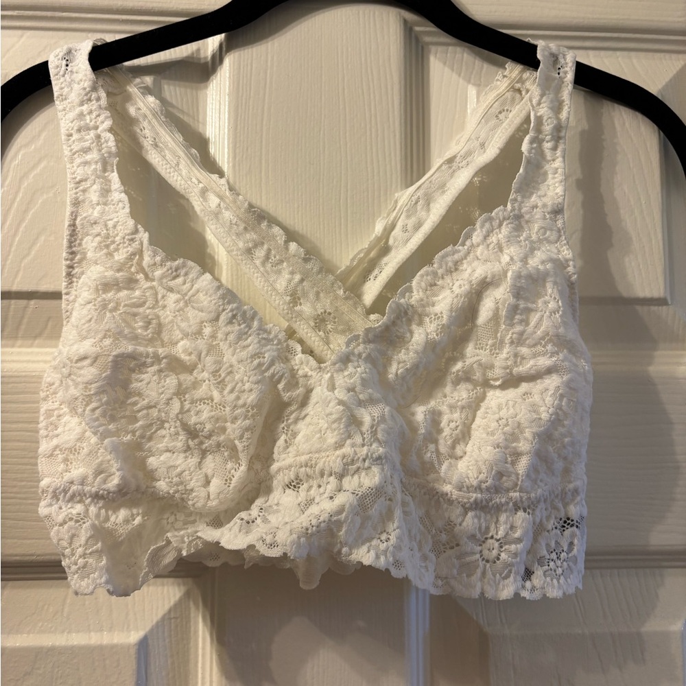 Aerie Ivory Lace Bralette